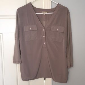 Banana Republic tan blouse